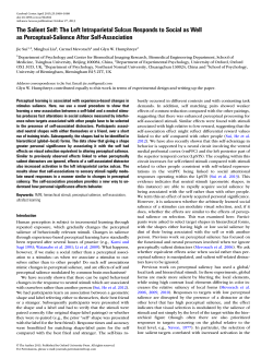The Salient Self: The Left Intraparietal Sulcus