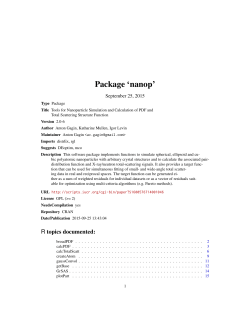 Package `nanop`