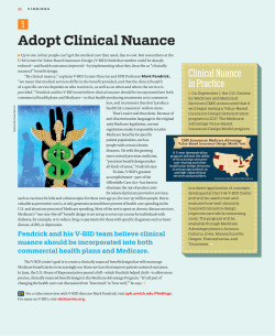 Adopt Clinical Nuance - Center for Value