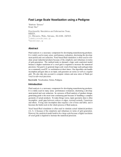 Fast Large Scale Voxelization using a Pedigree