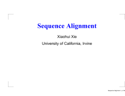 Sequence Alignment