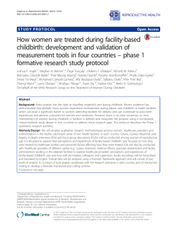 How women are treated during facility-based