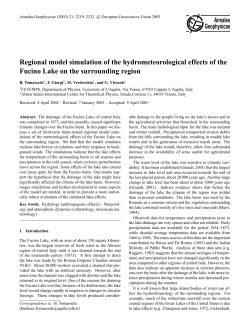 Regional model simulation of the hydrometeorological effects of the