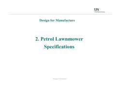 2. Petrol Lawnmower Specifications