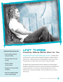 Investing: Making Money Work for You