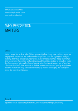 why perception matters
