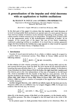 A generalization of the impulse and virial theorems with an