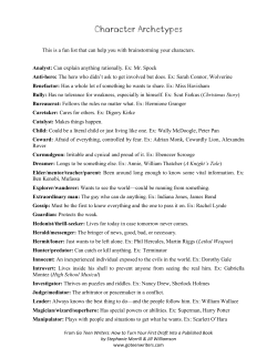 Character Archetypes