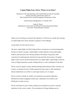 Capital Flight from Africa: What is to be Done?