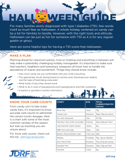 The JDRF Halloween Guide