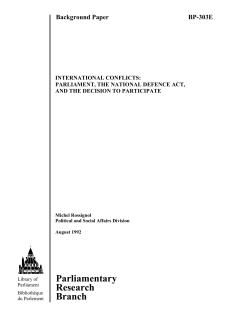 Parliamentary Research Branch