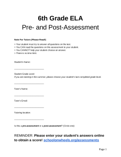 Paper - School on Wheels