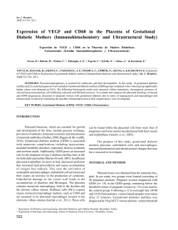 Expression of VEGF and CD68 in the Placenta of