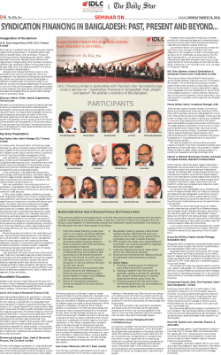 Seminar on Syndication Financing in Bangladesh