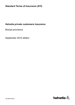 General Conditions of Insurance