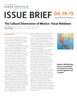 The Cultural Dissonance of Mexico-Texas Relations