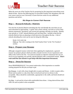 Teacher Fair Success