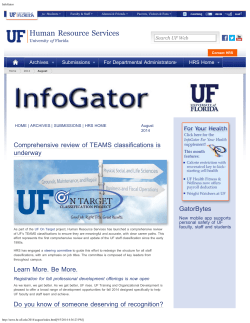 The InfoGator - UF At Work