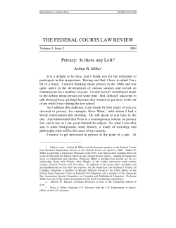Privacy: Is There Any Left?