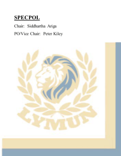 Background Guide - Lyons Township High School