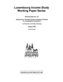 Luxembourg Income Study Working Paper Series