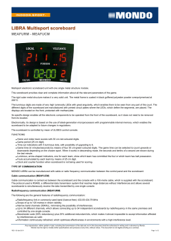LIBRA Multisport scoreboard - MONDO