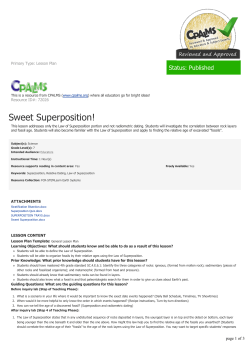 Sweet Superposition!