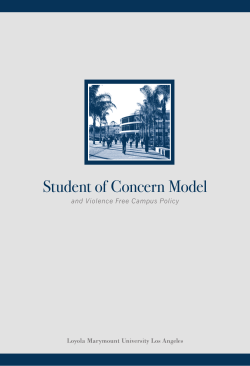 Student of Concern Model - Loyola Marymount University