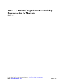 REVEL 3.0 Android/Magnification Accessibility