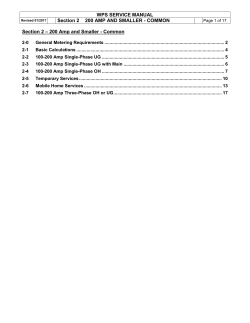 Section 2 200 Amp and Smaller - Common