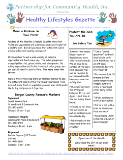 Summer 2006 - Make a Rainbow on Your Plate