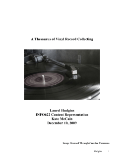 A Thesaurus of Vinyl Record Collecting