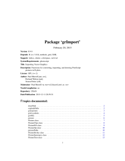 Package `grImport`