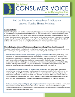 End the Misuse of Antipsychotic Medications Among Nursing Home