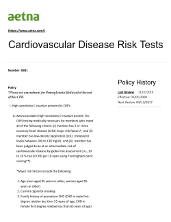 0381 Cardiovascular Disease Risk Tests
