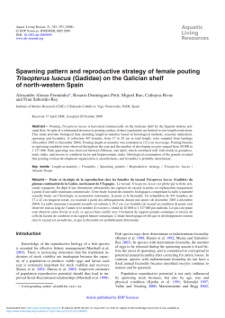 Spawning pattern and reproductive strategy of female pouting