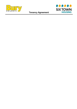 Tenancy Agreement - Six Town Housing