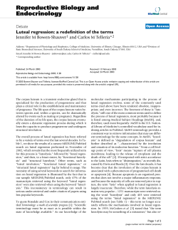 Luteal regression: a redefinition of the terms | SpringerLink