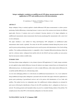 Integer Ambiguity Resolution on Undifferenced GPS - PPP