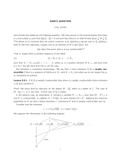 SAMI`S QUESTION Sami Douba had asked me the following