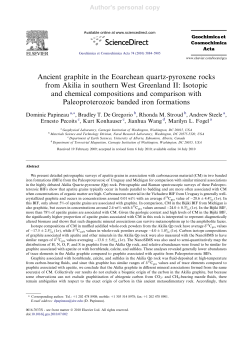 Ancient graphite in the Eoarchean quartz