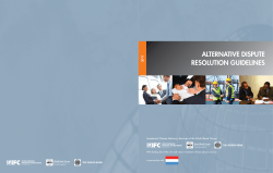 alternative dispute resolution guidelines