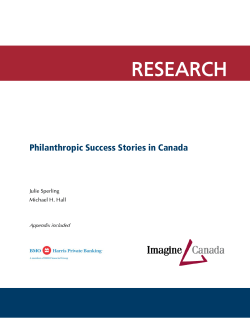 Philanthropic Success Stories in Canada