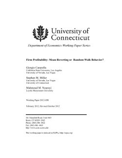 Firm Profitability: Mean-Reverting or Random