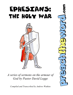 Ephesians: The Holy War