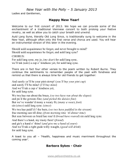 New Year with the Pelly &ndash; 5 January 2013
