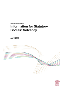 Information for Statutory Bodies &mdash; Solvency