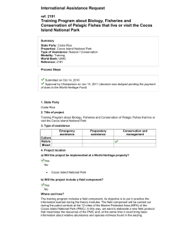 Training Program about Biology, Fisheries and Conservation of