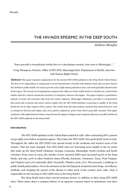 the hiv/aids epidemic in the deep south