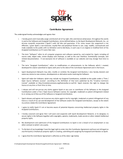 Contributor Agreement